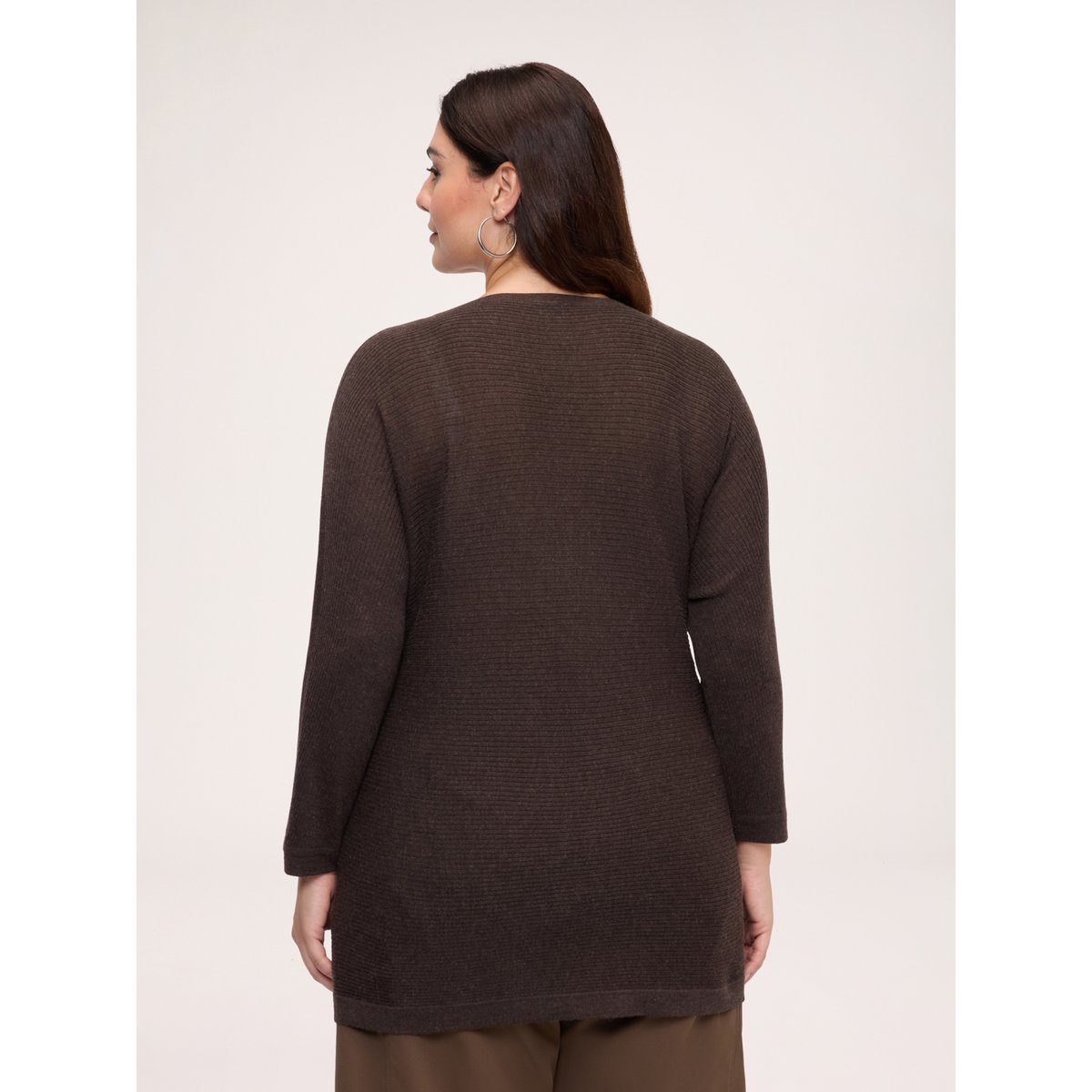 Maille côtelée marron, FIORELLA RUBINO