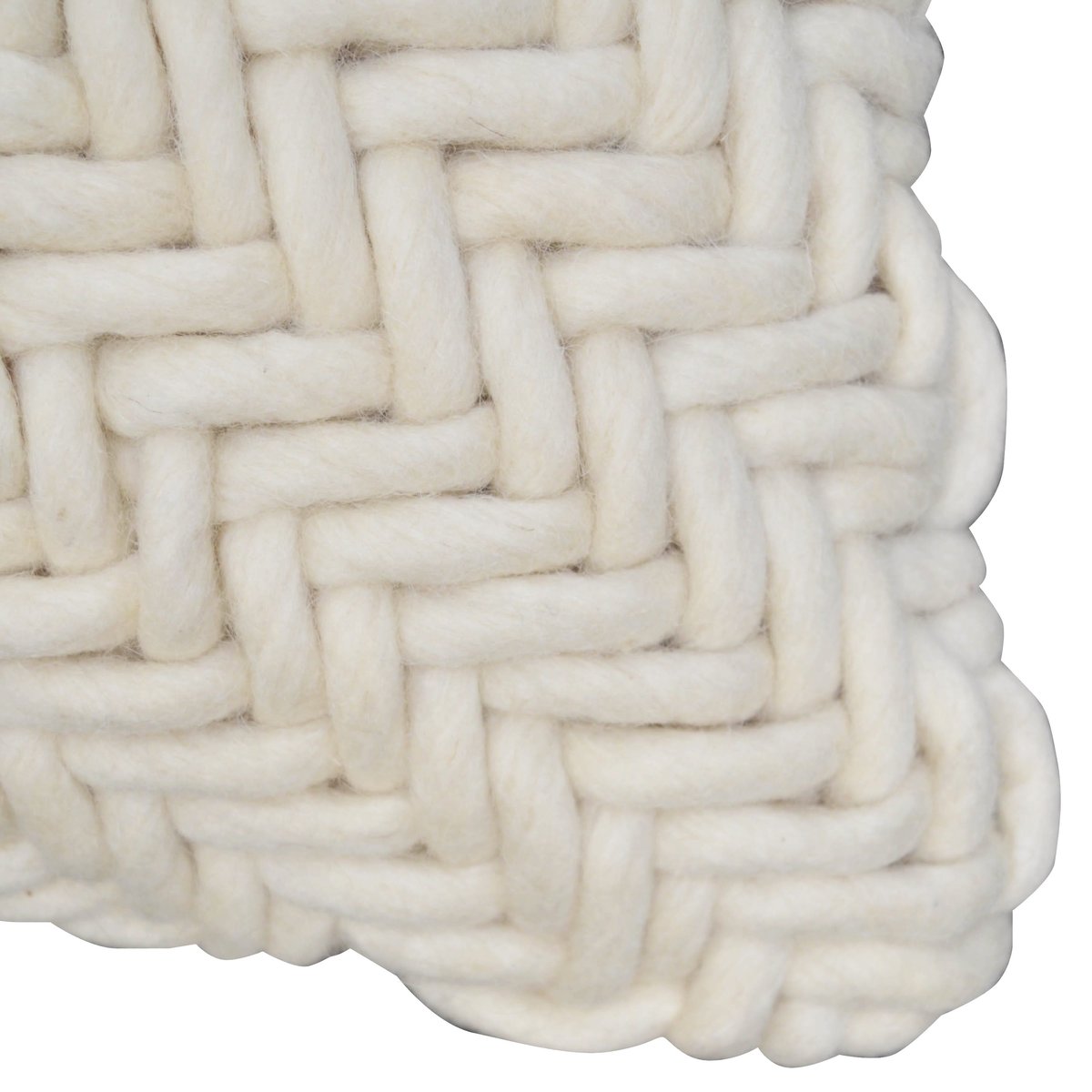 Coussin en laine, INSPIRE blanc, INSPIRE