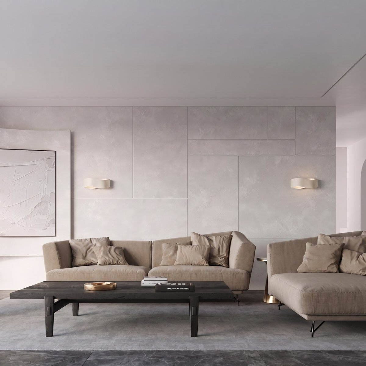 Applique murale Beige G9 1 Tila beige, EDEN