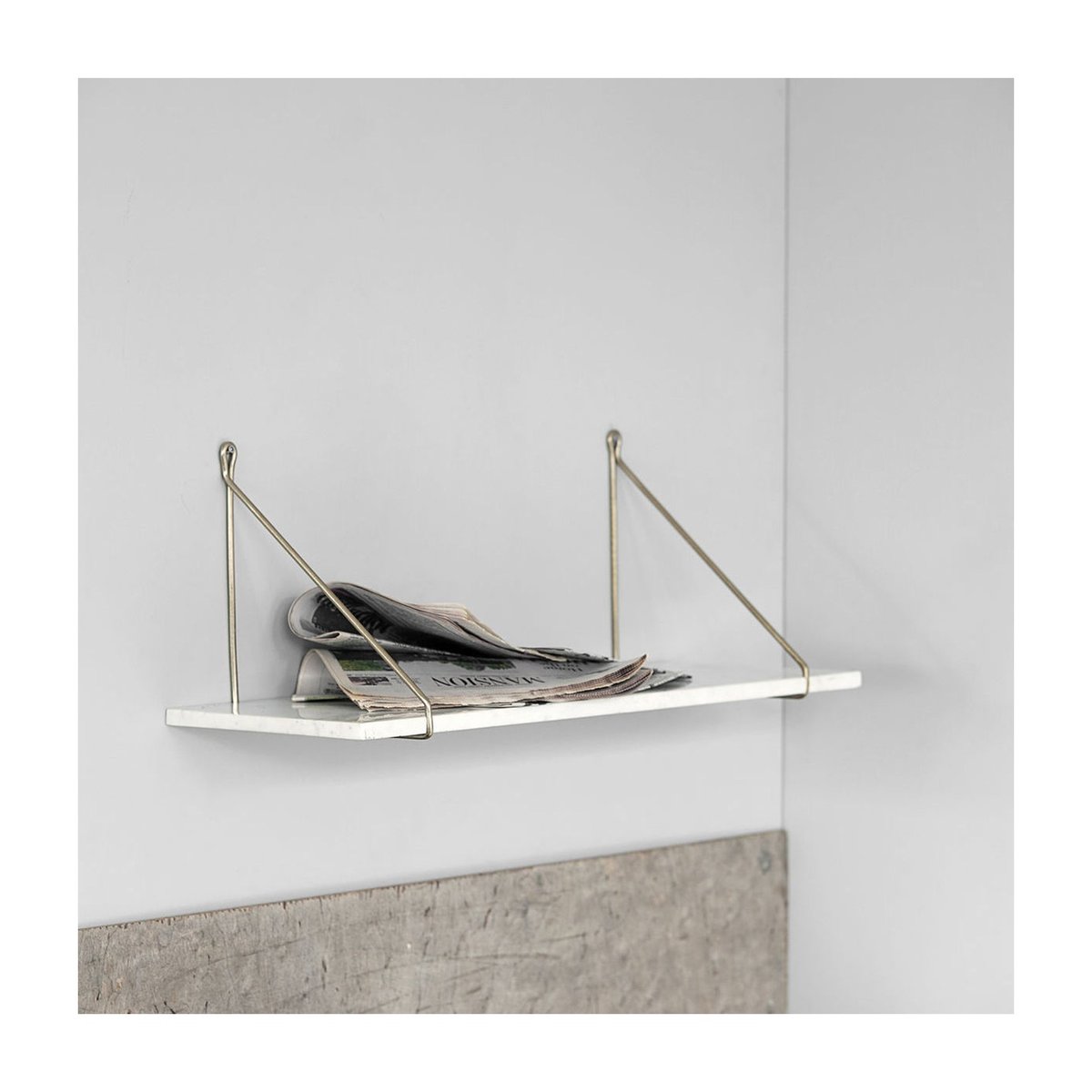 Etagère Marble L 70 cm marbre blanc, HOUSE DOCTOR