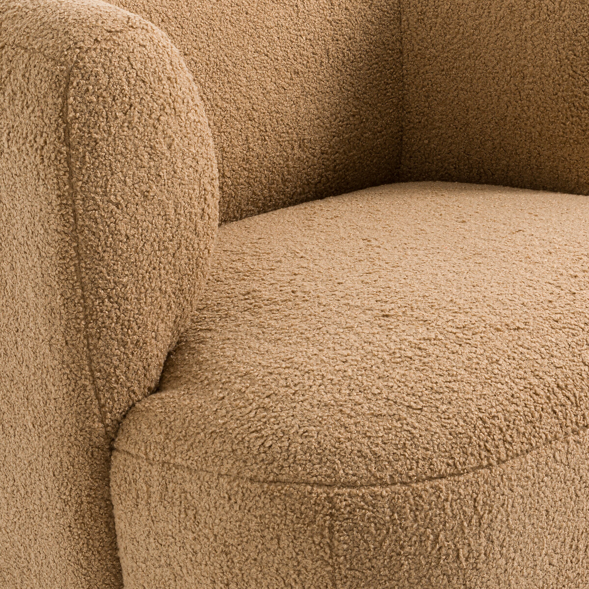 Fauteuil in bouclette, Nidou mokka , LA REDOUTE INTERIEURS