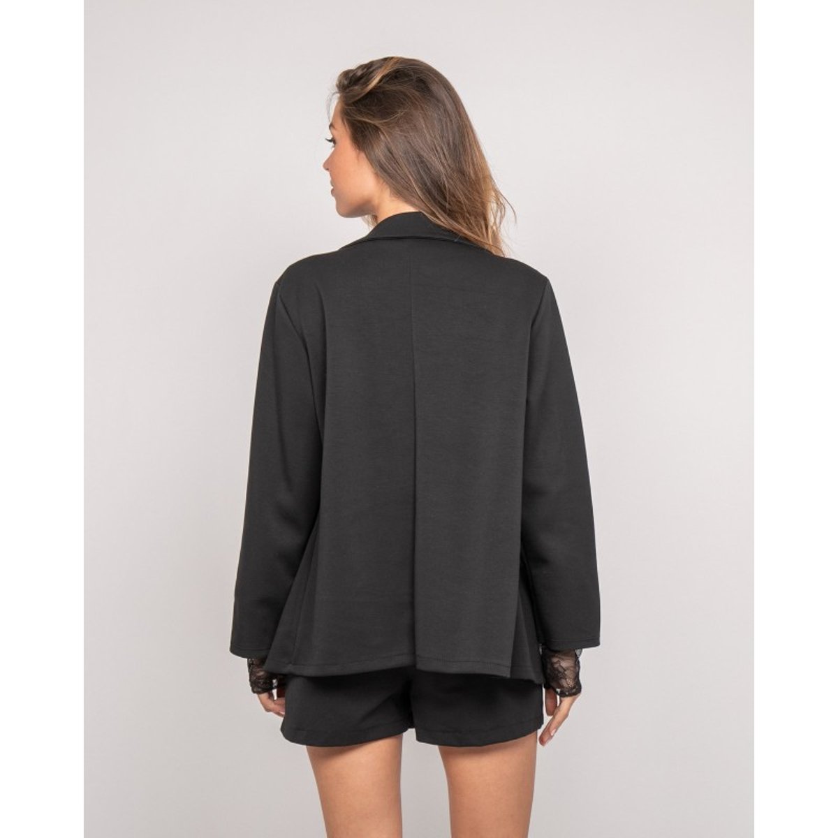 Blazer Molleton Unora noir, DONA LISA