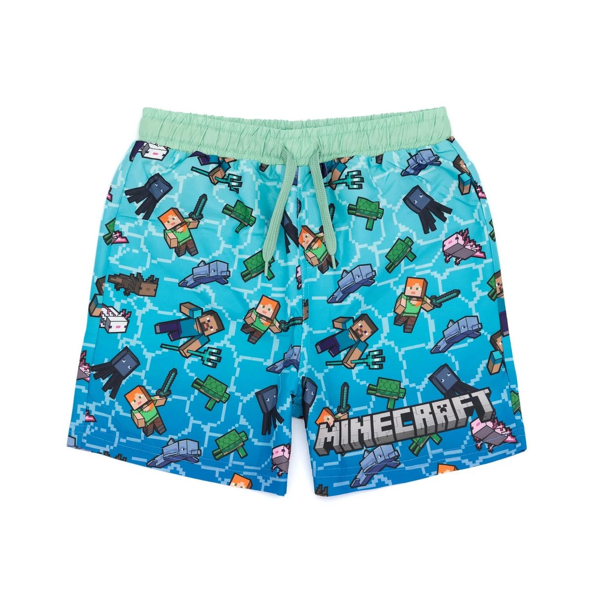 Short de bain bleu, MINECRAFT