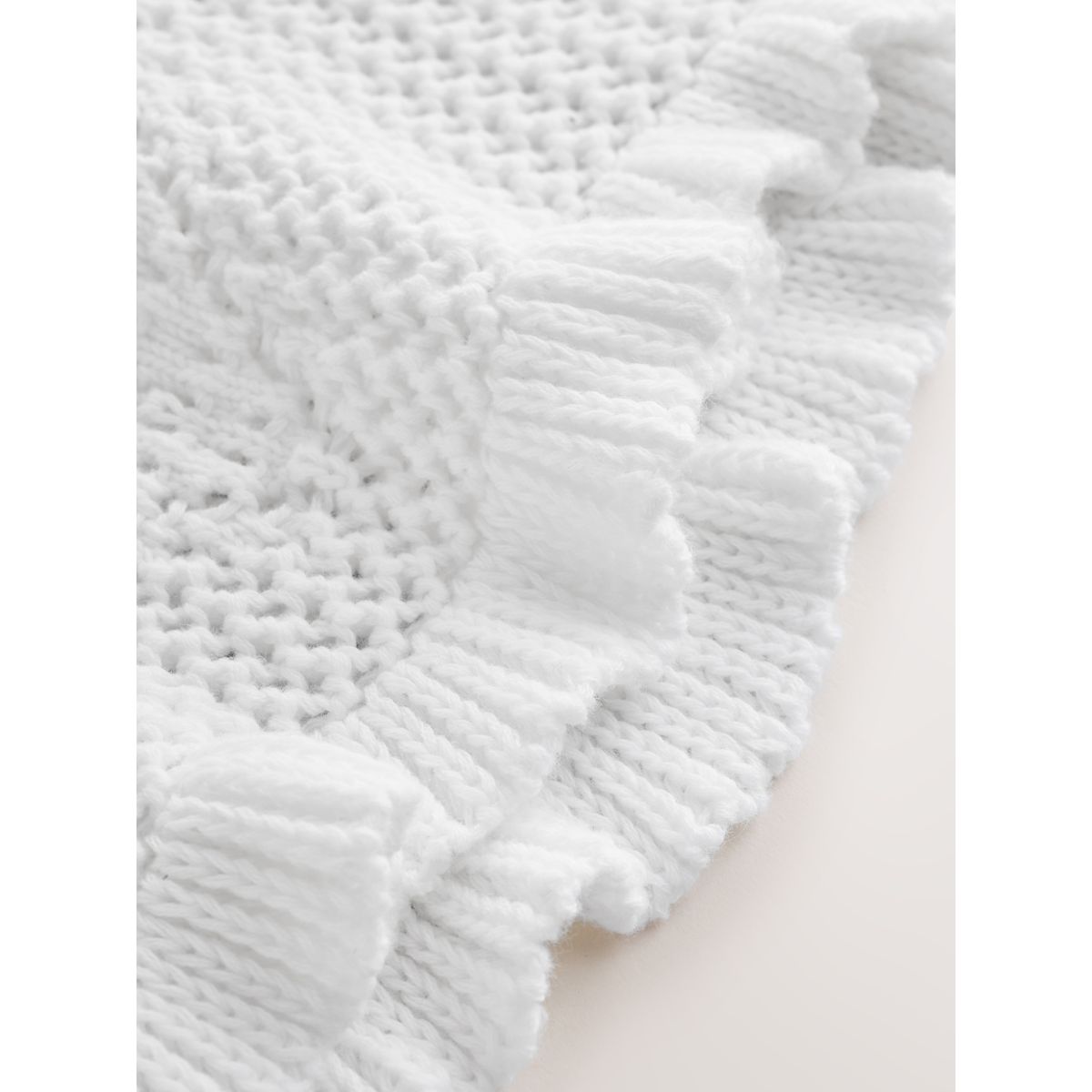 Débardeur en crochet coton à motif cœur blanc, NEXT