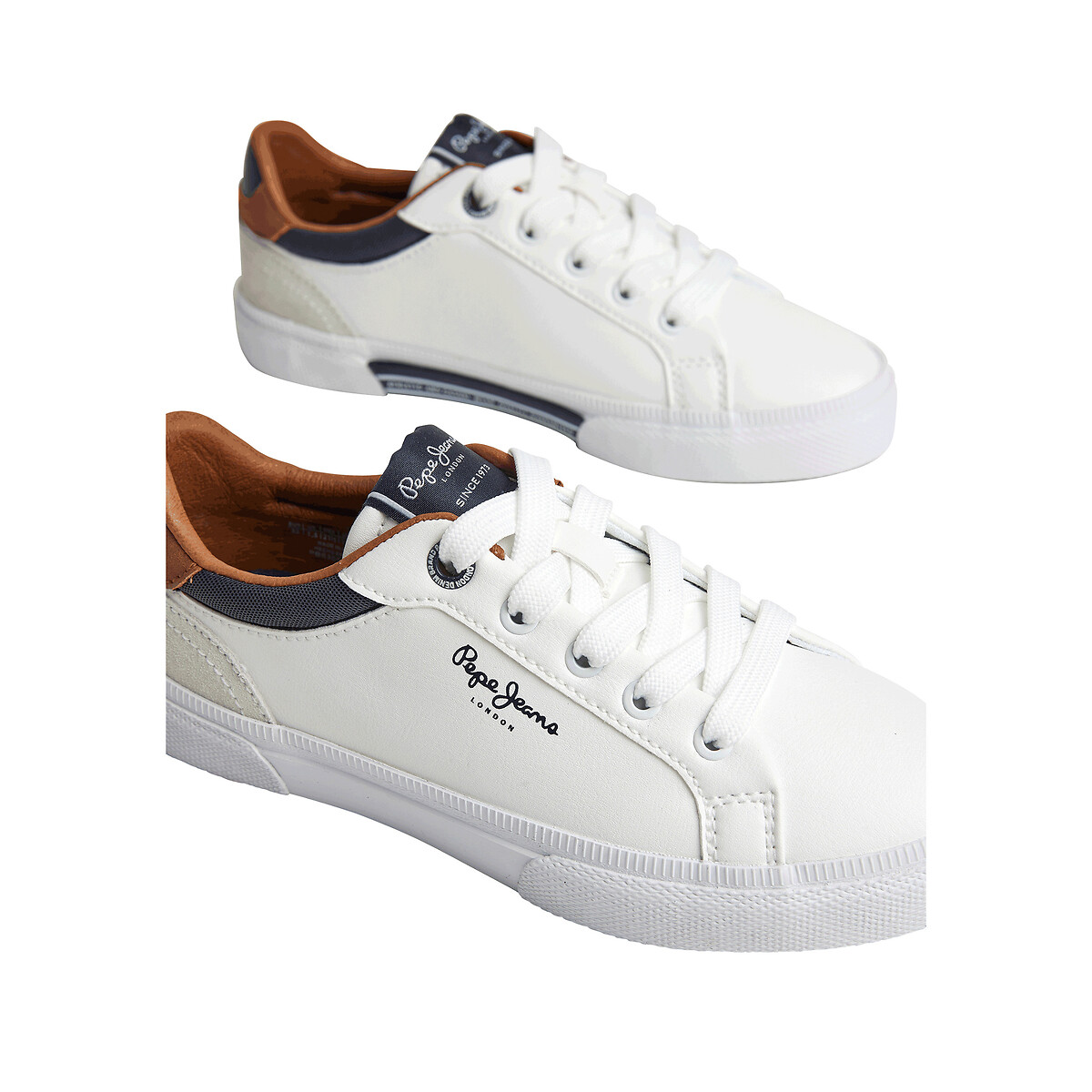Baskets Kenton Court blanc, PEPE JEANS