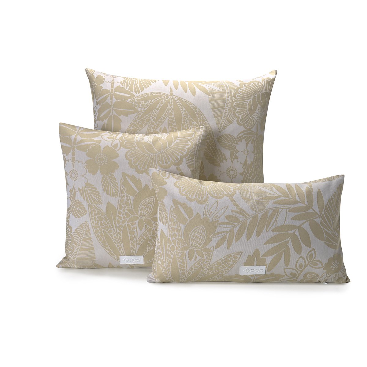 Housse de coussin en Coton, BARBARDE sable, LE JACQUARD FRANCAIS