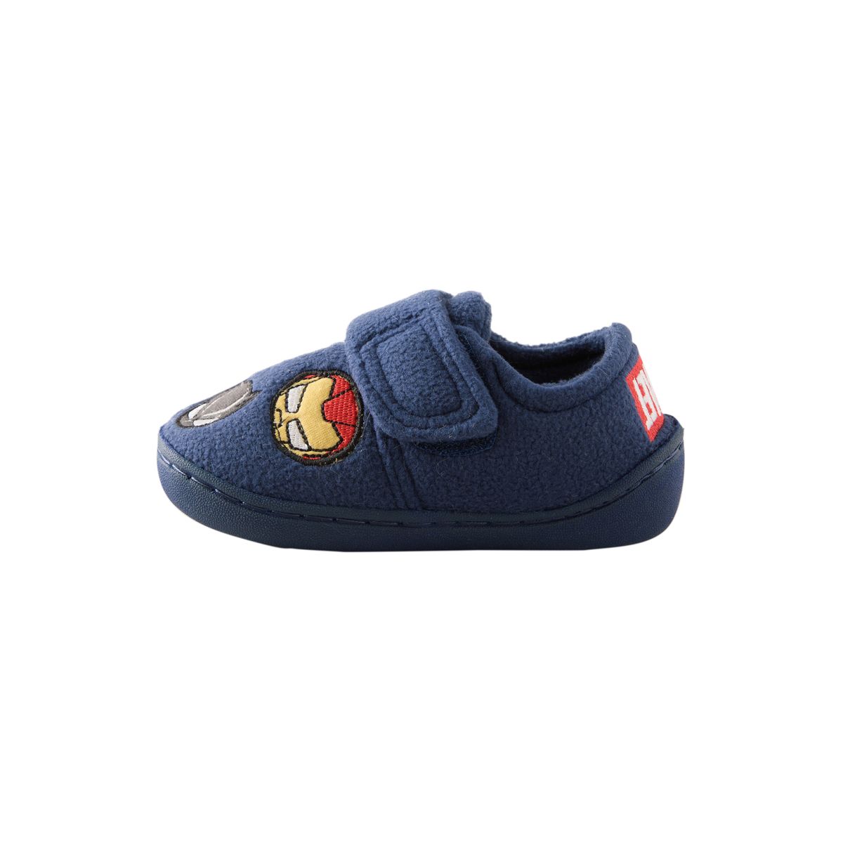 Chaussons à scratch et semelle cuvette marvel bleu marine, NEXT