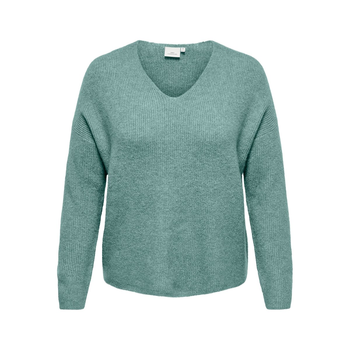 Pull En Maille blue surf, ONLY CARMAKOMA
