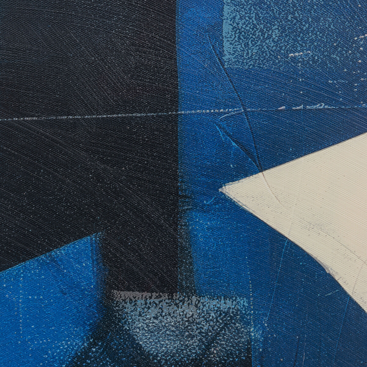 90x120cm Cobalt Abstract Framed Canvas blue, ÉDITÉ