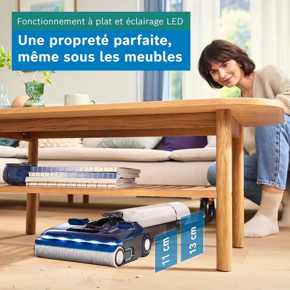 Aspirateur laveur Série 4 BHF41WX couleur unique, BOSCH
