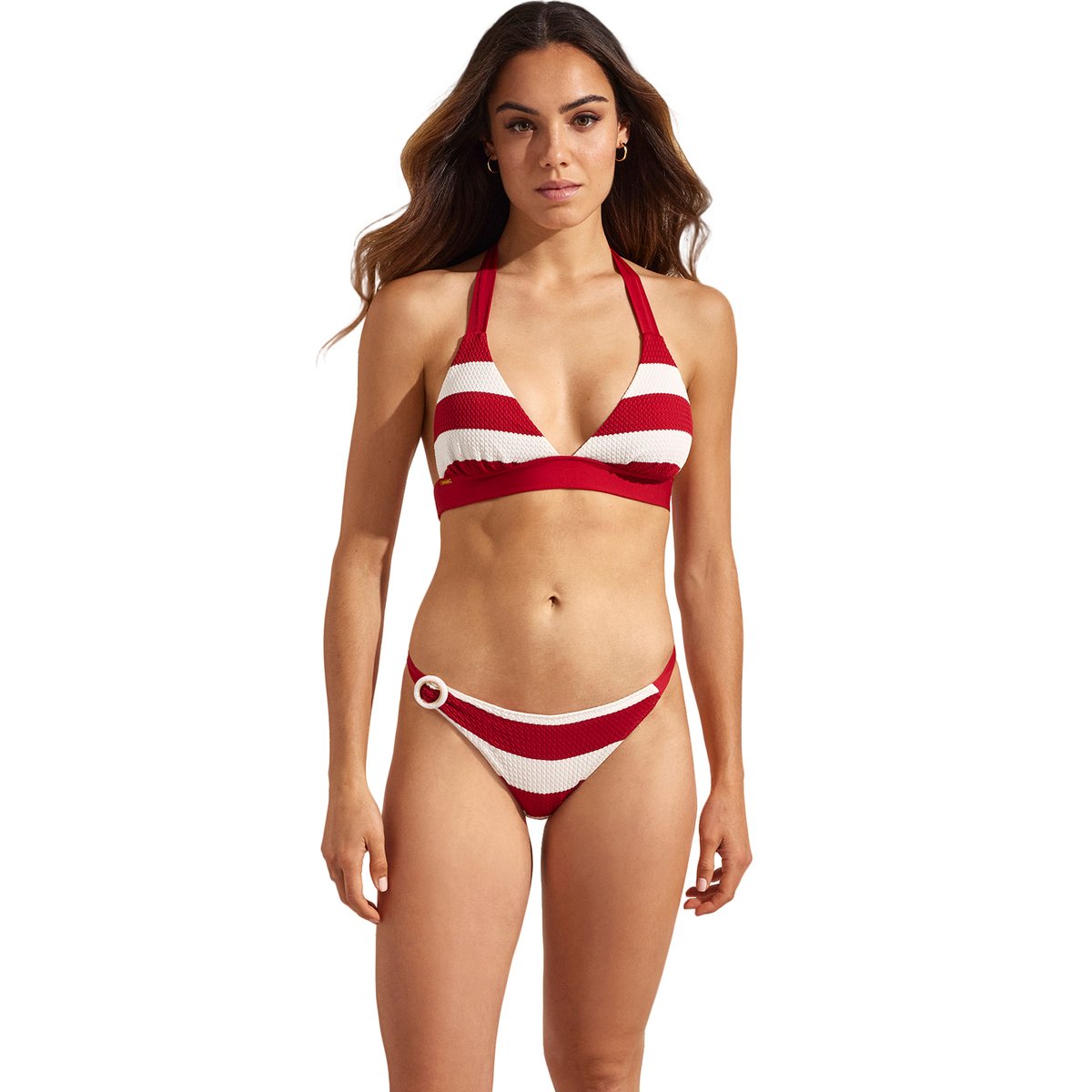 Bas maillot slip de bain bikini taille basse ARTEMISA rouge, SELMARK MARE