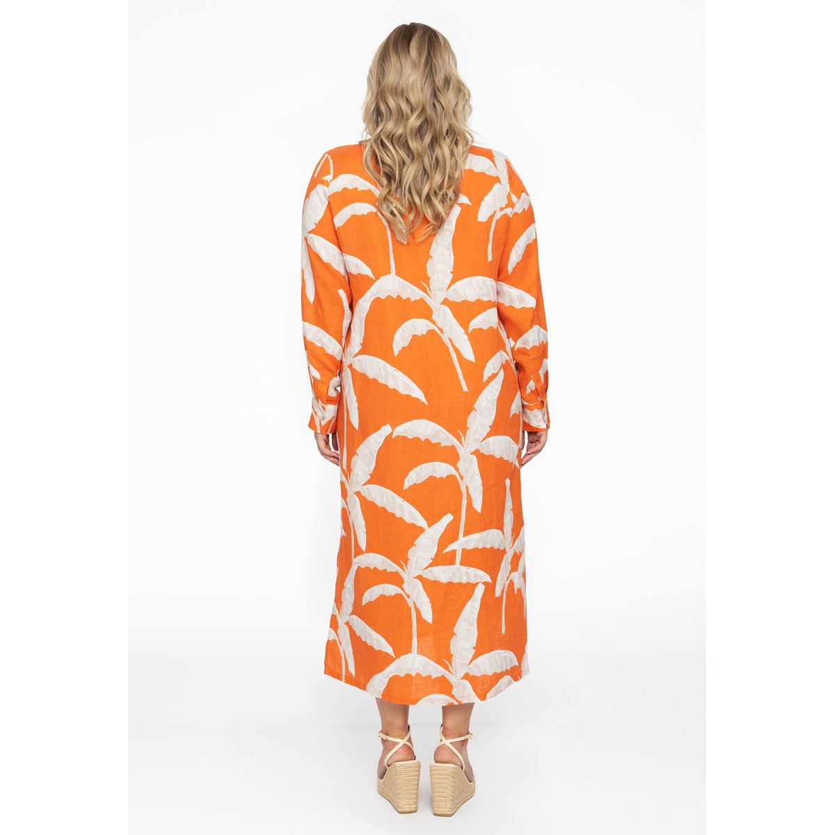 Chemise avec manches longues orange, YOEK