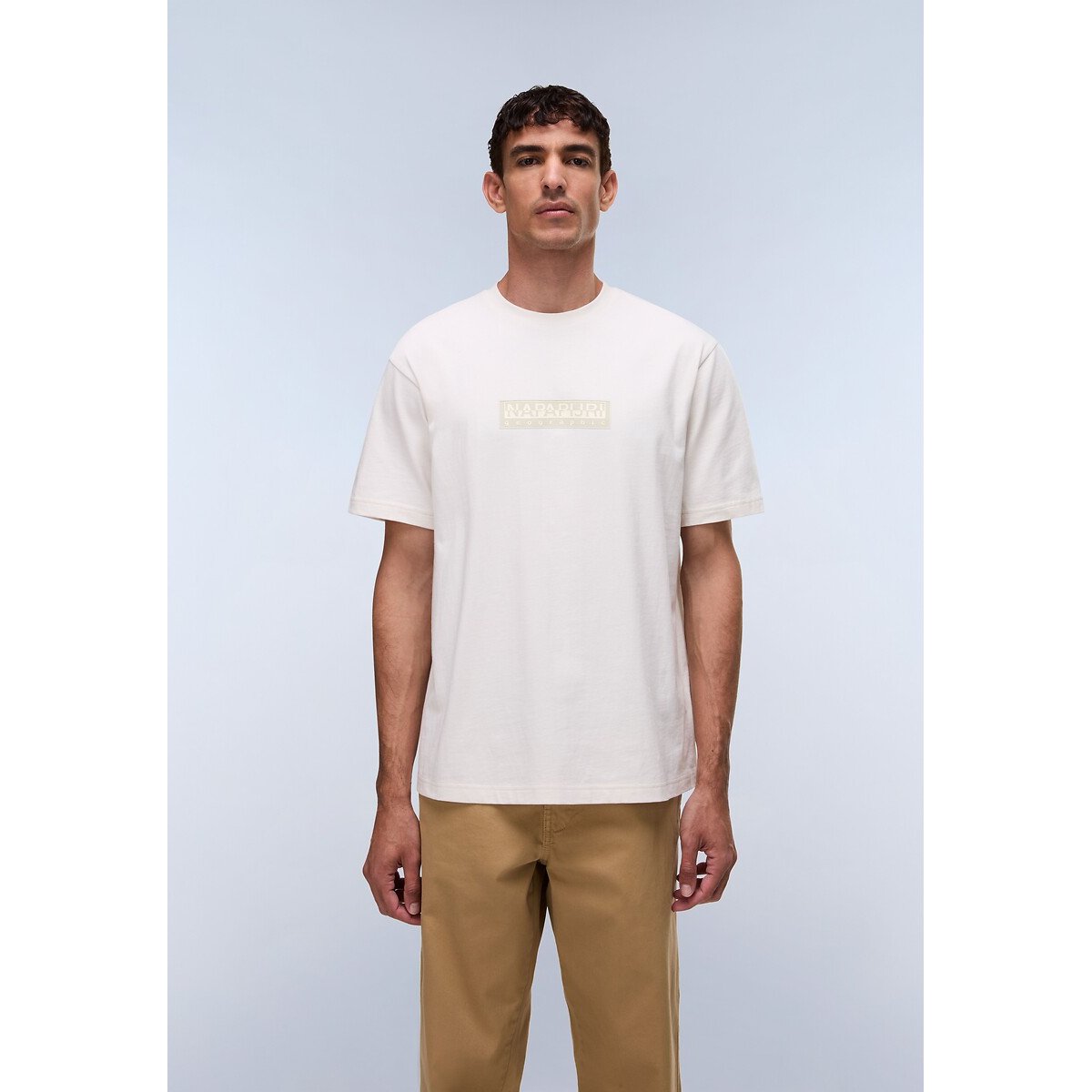 T-shirt col rond manches courtes blanc, NAPAPIJRI
