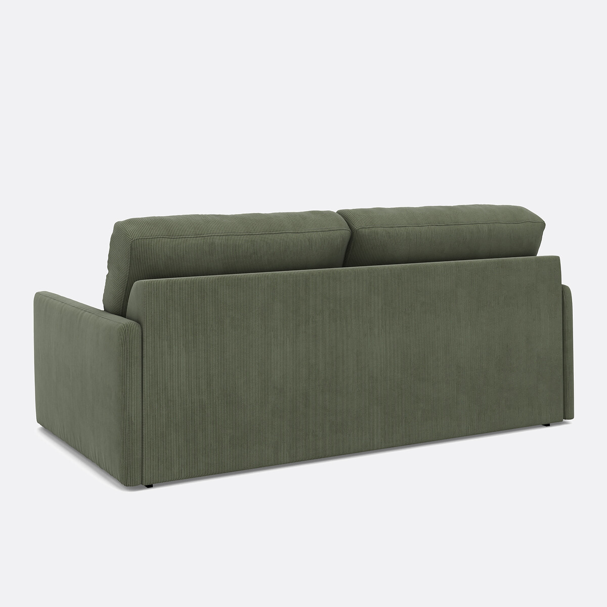 Canapé convertible, Comfort Bultex®,en velours côtelé fines cotes, MARTA vert, LA REDOUTE INTERIEURS