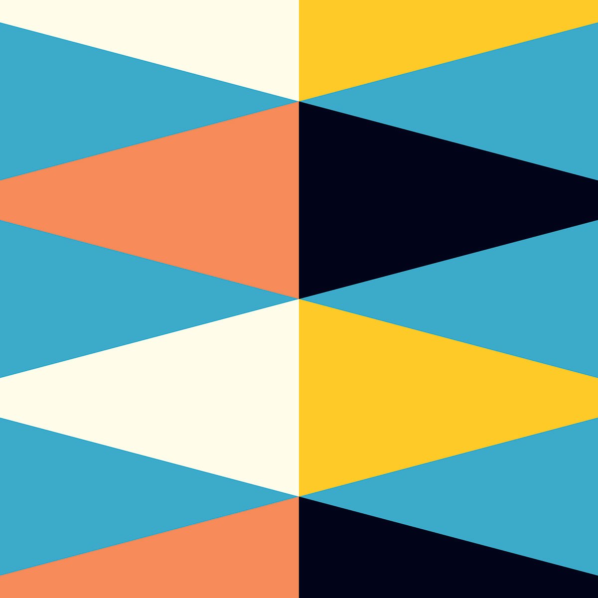 Papier peint symétrie dynamique intissé, HEXOA