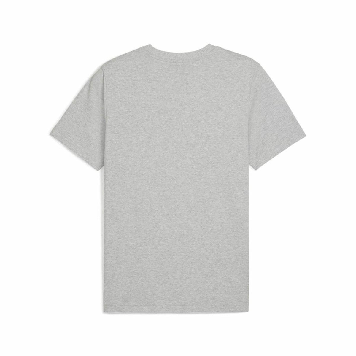 Short-Sleeved T-Shirt with Square Embroidered Logo grey, PUMA