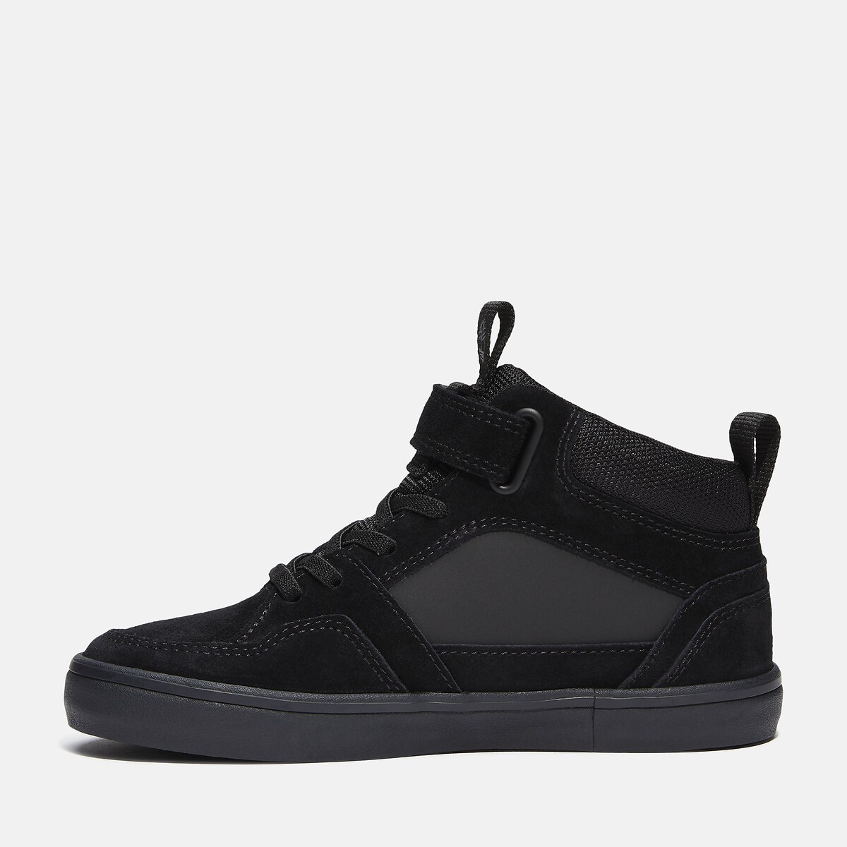 Baskets en cuir, à lacets élastiqués, STONE JUMP MID HOOK & LOOP noir, TIMBERLAND