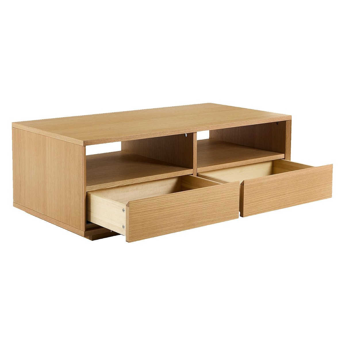 Table basse bois HAZO naturel clair, HABITAT