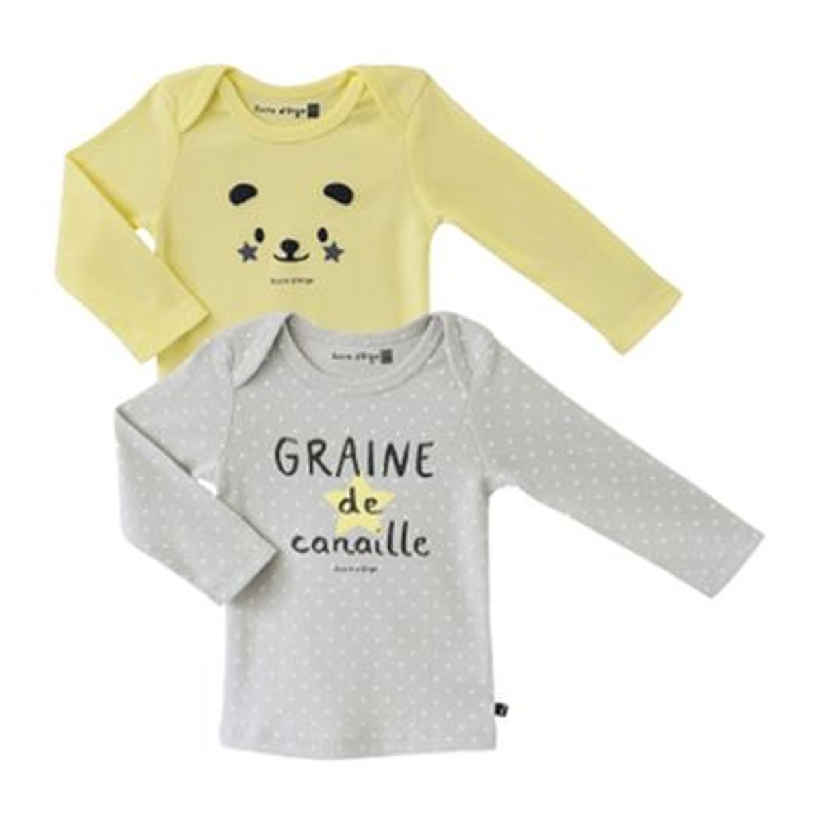 Lot 2 t shirts albin jaune, SUCRE D'ORGE