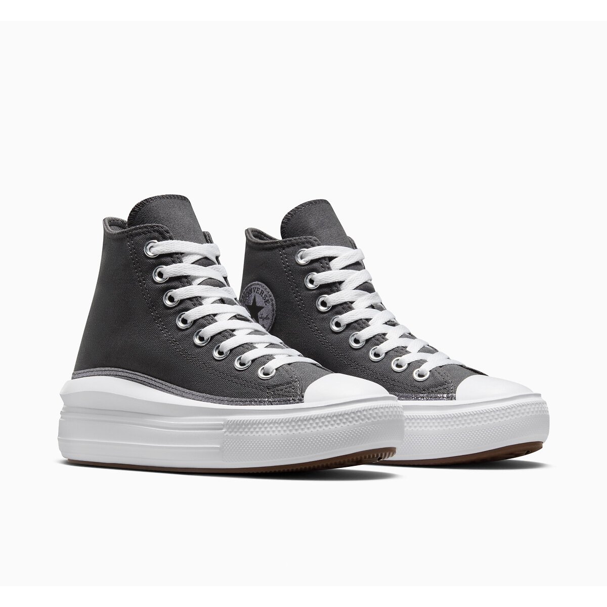 Baskets chuck taylor all star move shinefetti gris fonce Converse La Redoute