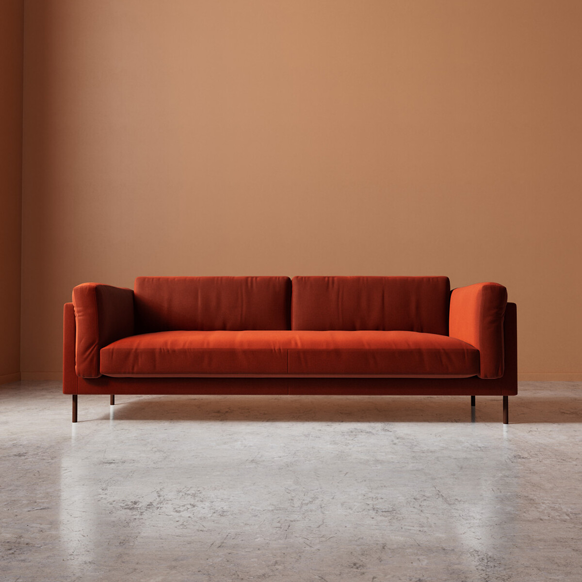 Munich Crushed Velvet 2/3/4 Seater Sofa harissa, SWOON