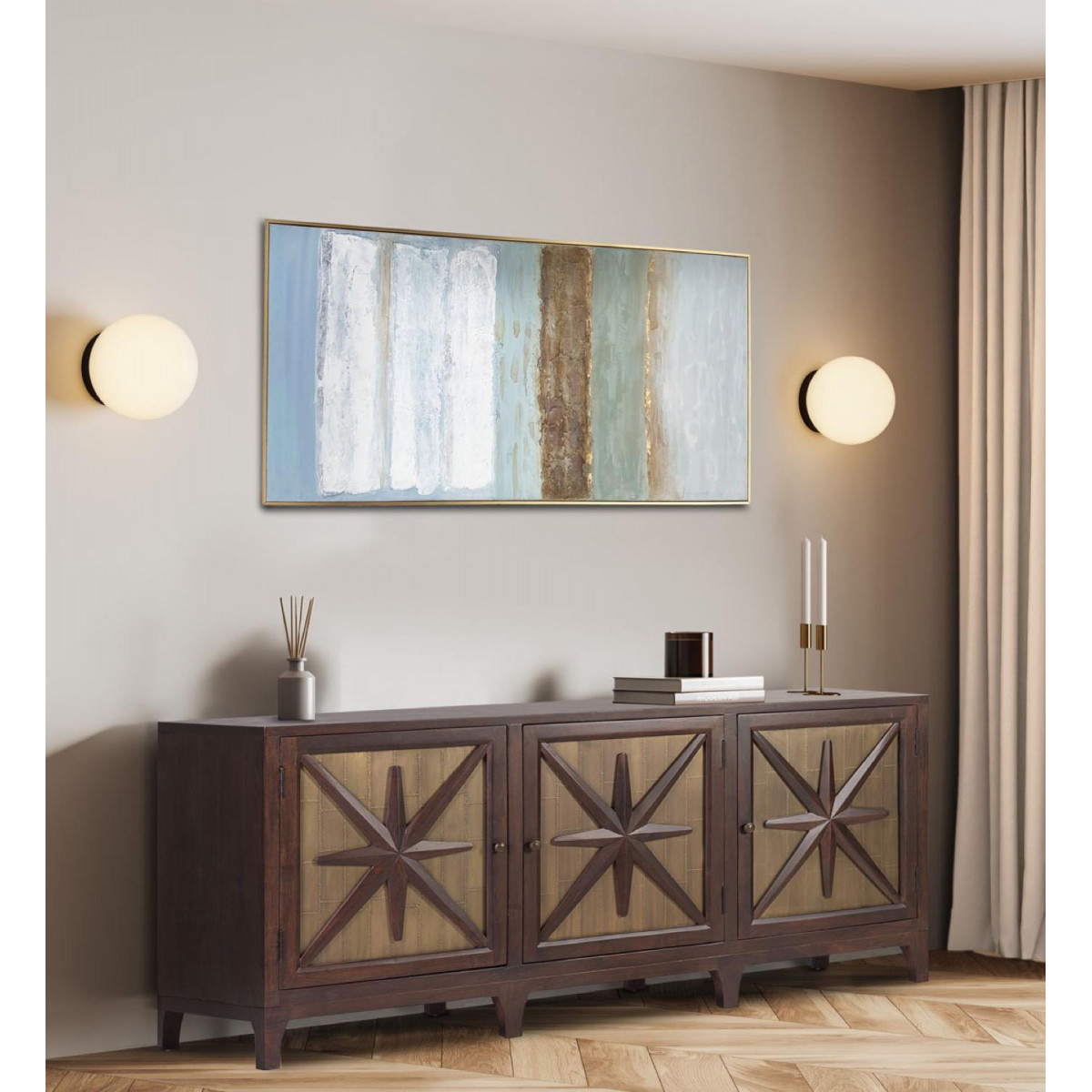 Bahut marron, DECORATION D’AUTREFOIS