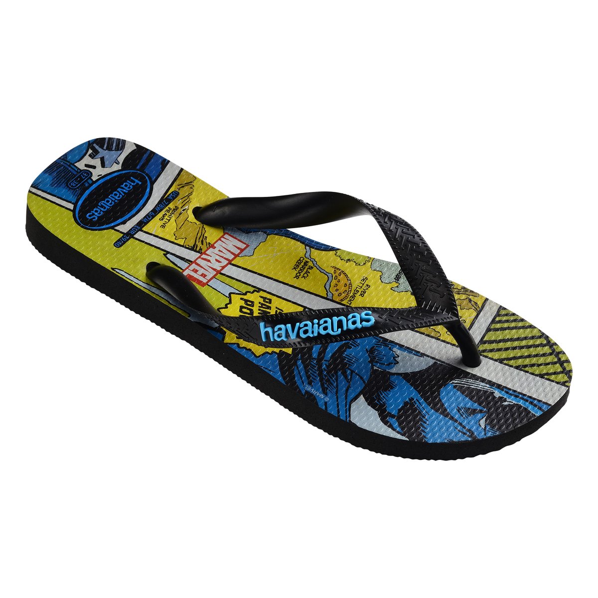 Tong à Enfiler Top Marvel noir/noir, HAVAIANAS
