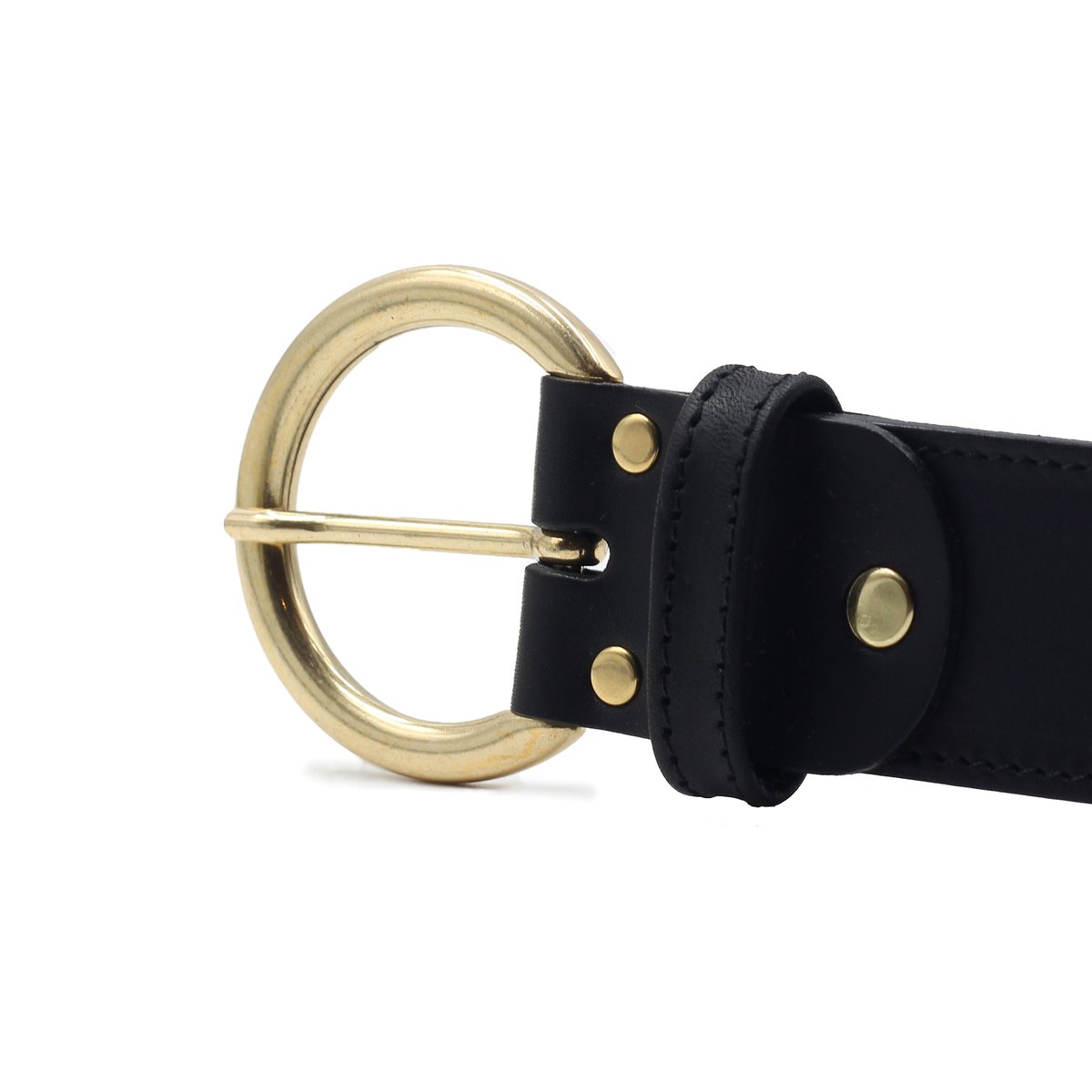 Ceinture Honfleur cuir daim noir, JULES & JENN