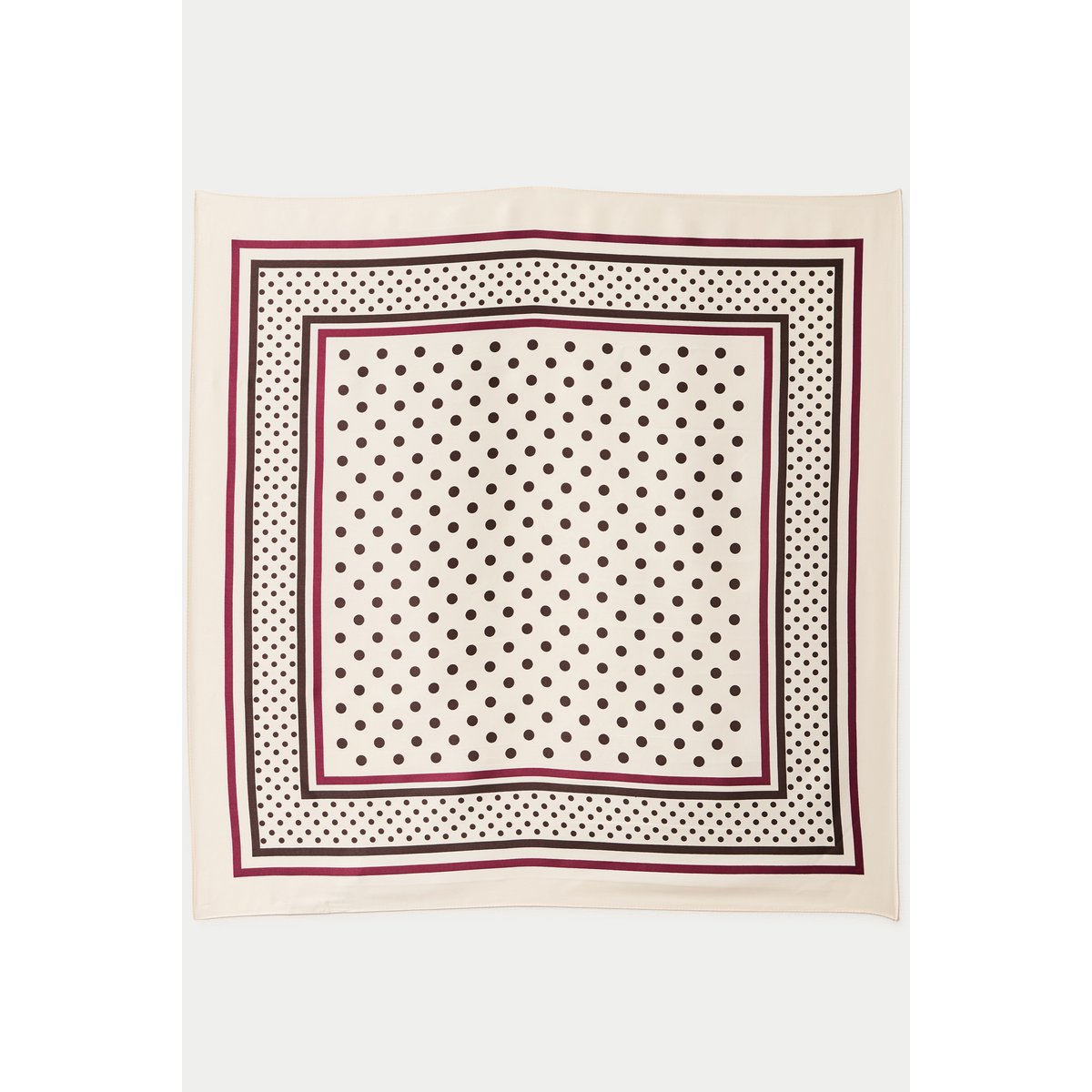 Foulard satiné soyeux blanc, CACHE CACHE