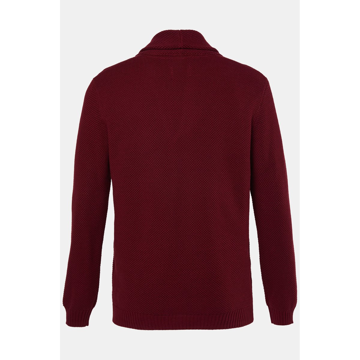Cardigan en maille texturée, col châle marron cuivre, JP1880