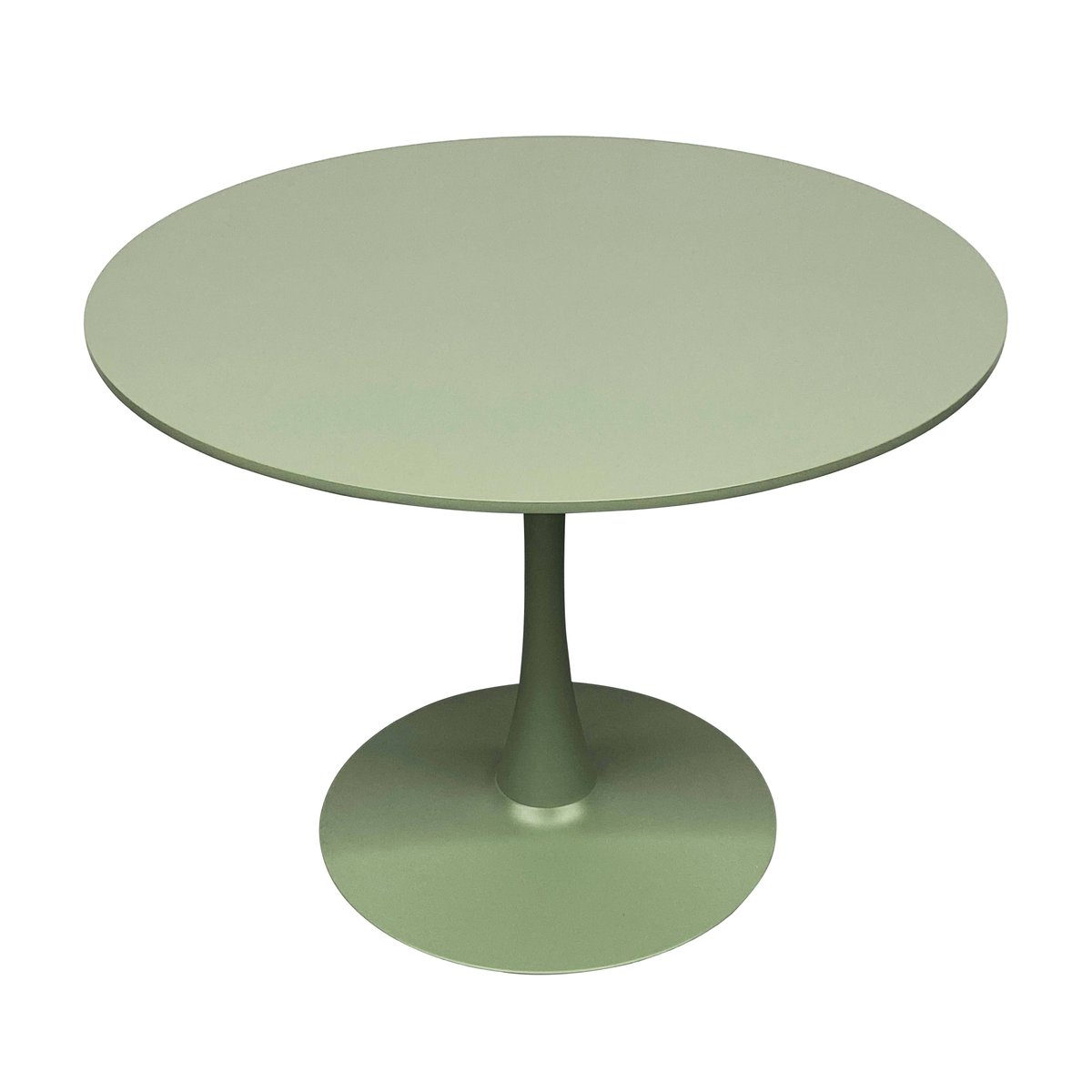 Table à manger ronde unie 4 personnes 100 cm, FANCY vert, OVIALA