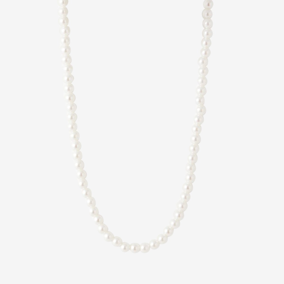 Collier court en perles 5mm blanc, BALABOOSTE