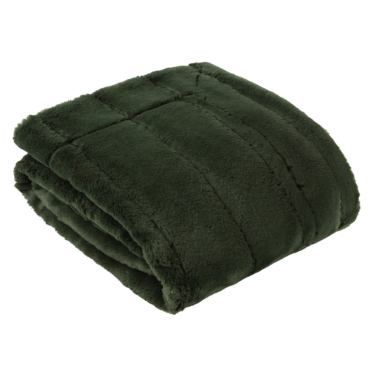 Empress Faux Fur Throw pine green, PAOLETTI