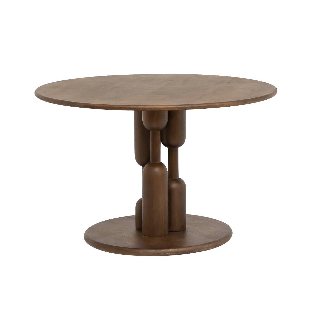 Table à manger en bois de manguier ZOLA bois foncé, MADE IN MEUBLES 