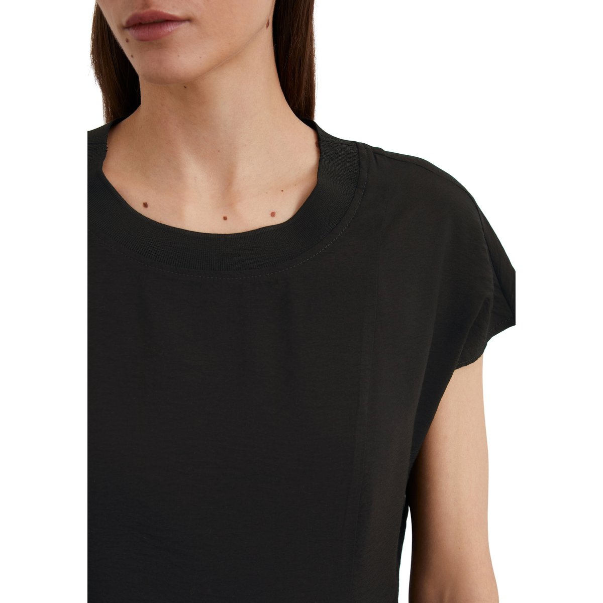 Robe regular en LENZING™ ECOVERO™ noir, MARC O'POLO