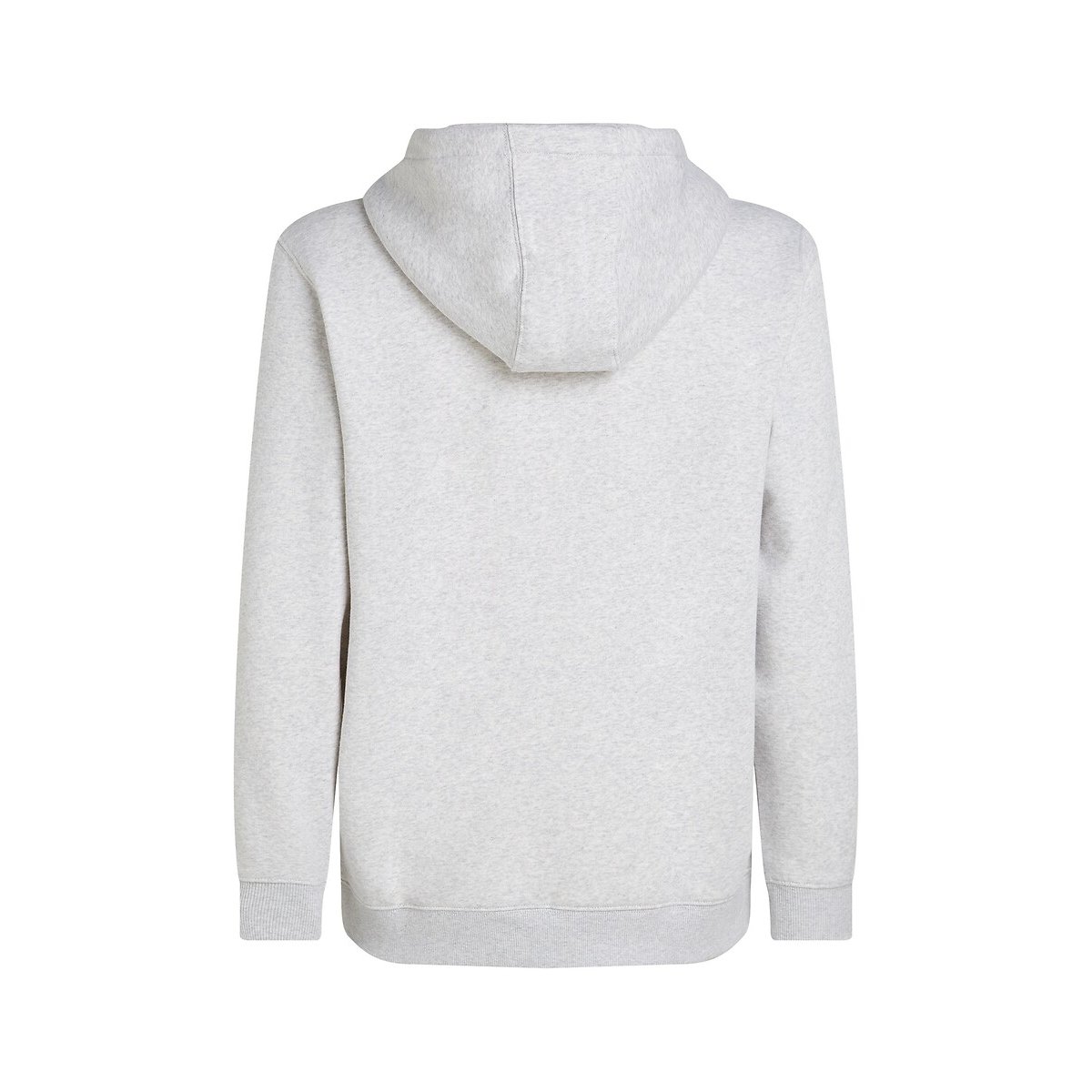 Sweat à capuche zippé en molleton brossé gris clair, TOMMY JEANS