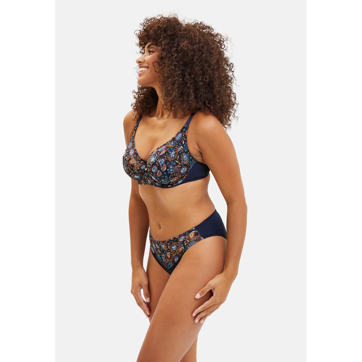 Soutien-gorge SUZIE FANTAISIE imprimé floral gipsy bleu marine, SANS COMPLEXE