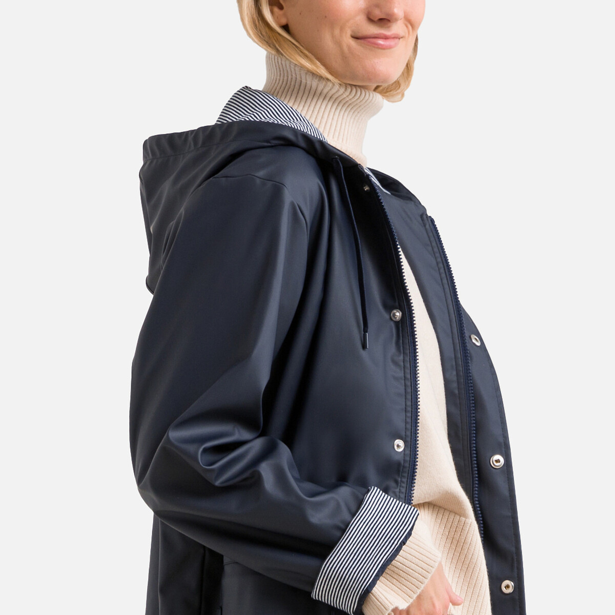 Regenjas met kap, Iconique marine   , PETIT BATEAU