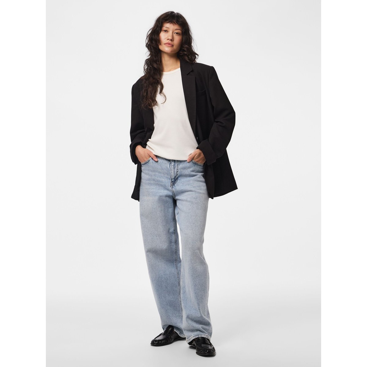 Blazer Surdimensionné black, PIECES