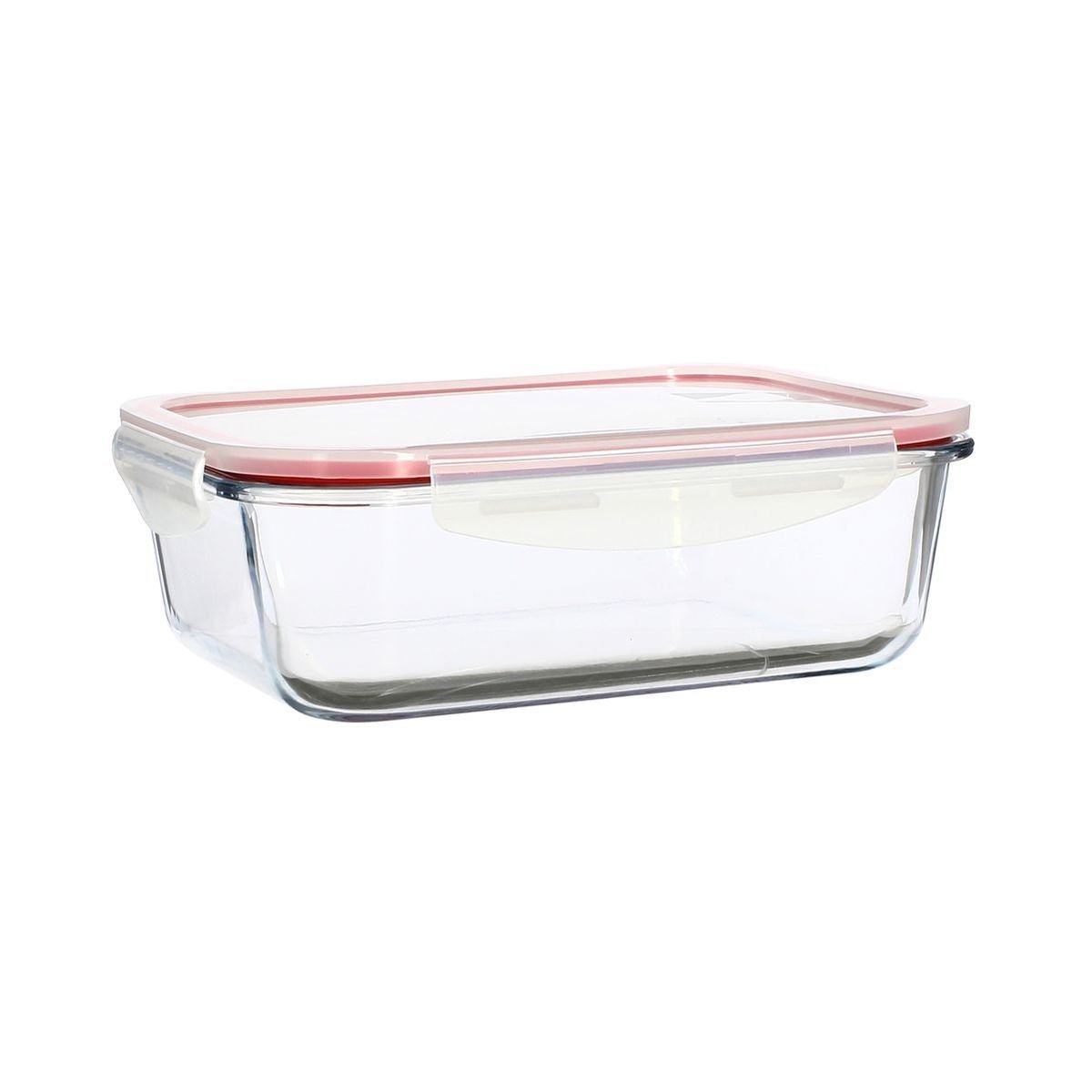 Boîte hermétique rectangulaire 1500ml en verre, CLÉMENTINE transparent, MENASTYL