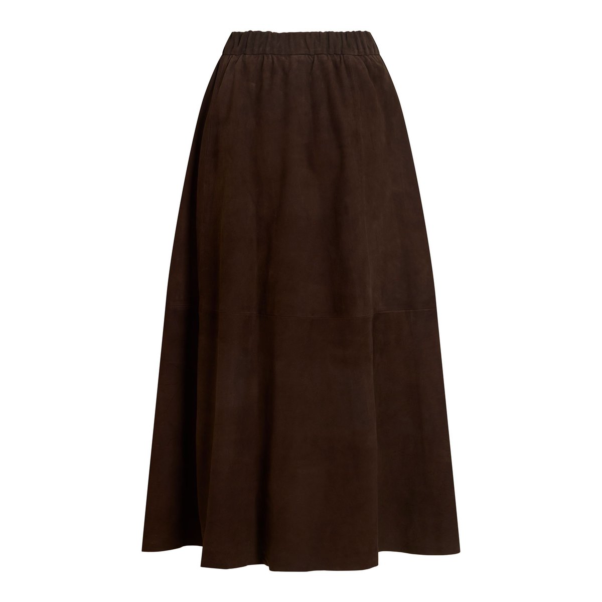 Jupe Mi-Longue marron - coffee bean1, VILA