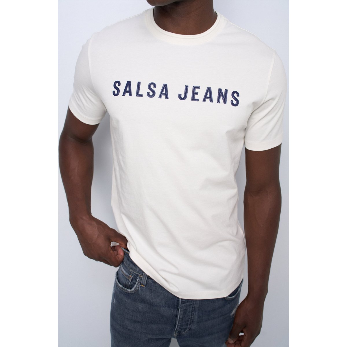 T-SHIRT AVEC BRANDING rose, SALSA JEANS