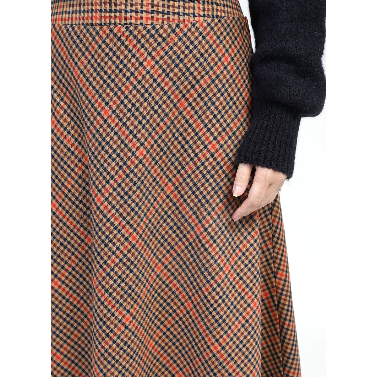Jupe Midi JALINA caramel, AN'GE