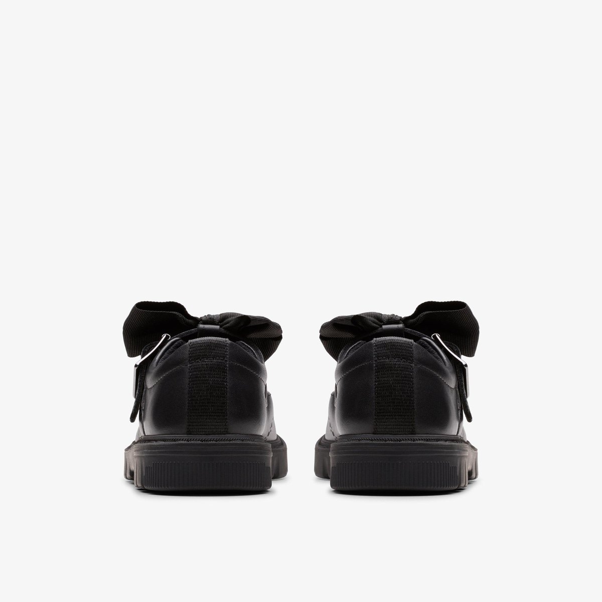 Ballerines Cuir Coupe Large LORCAM JANE K noir, CLARKS