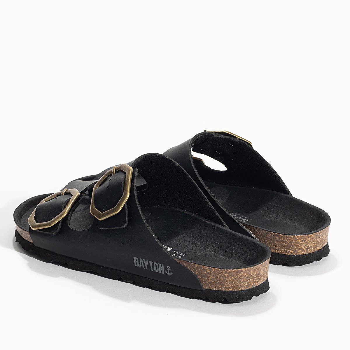 Sandales Vegan ATLAS noir, BAYTON