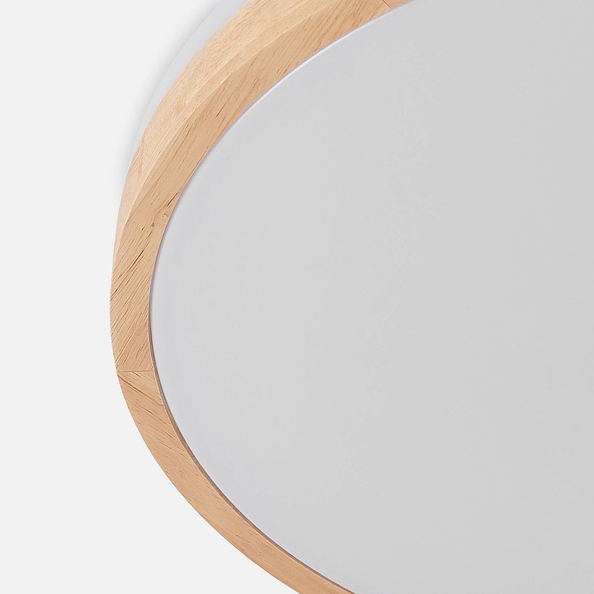 Plafonnier en bois moderneLED, Emiva bois clair, blanc, LINDBY