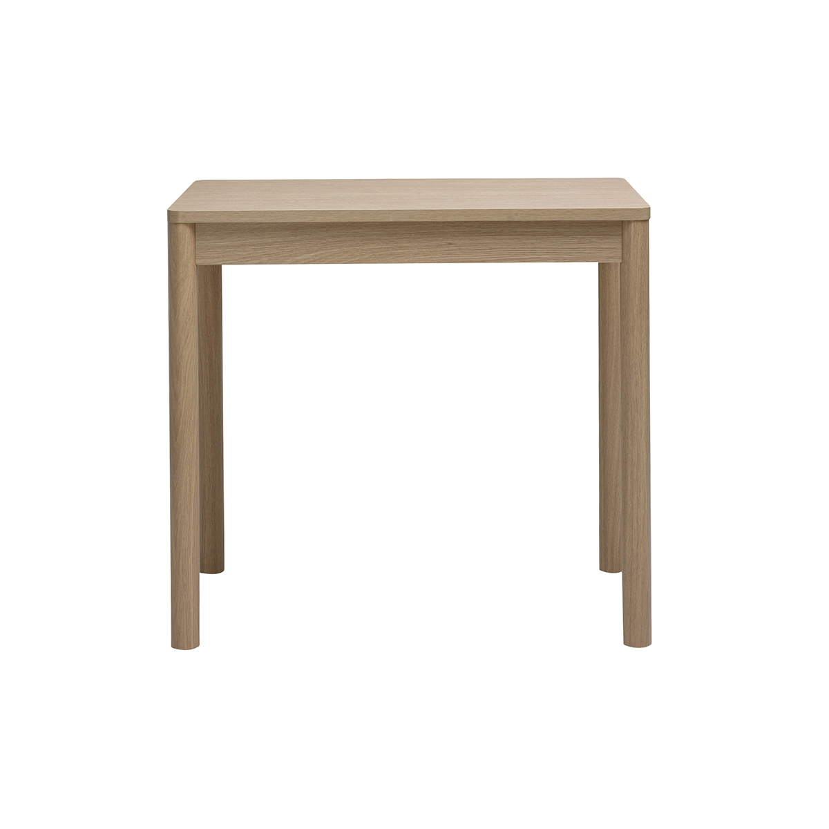 Table de bar avec rangement finition bois clair chêne L100 cm IZZIE couleur unique, MILIBOO