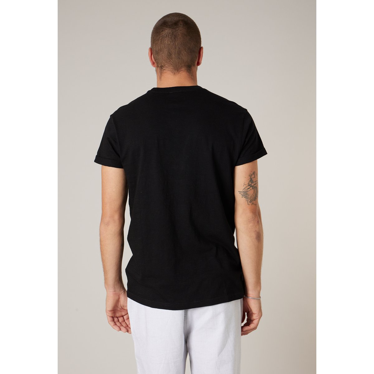 T-shirt homme en coton DESERTIO black, DEELUXE