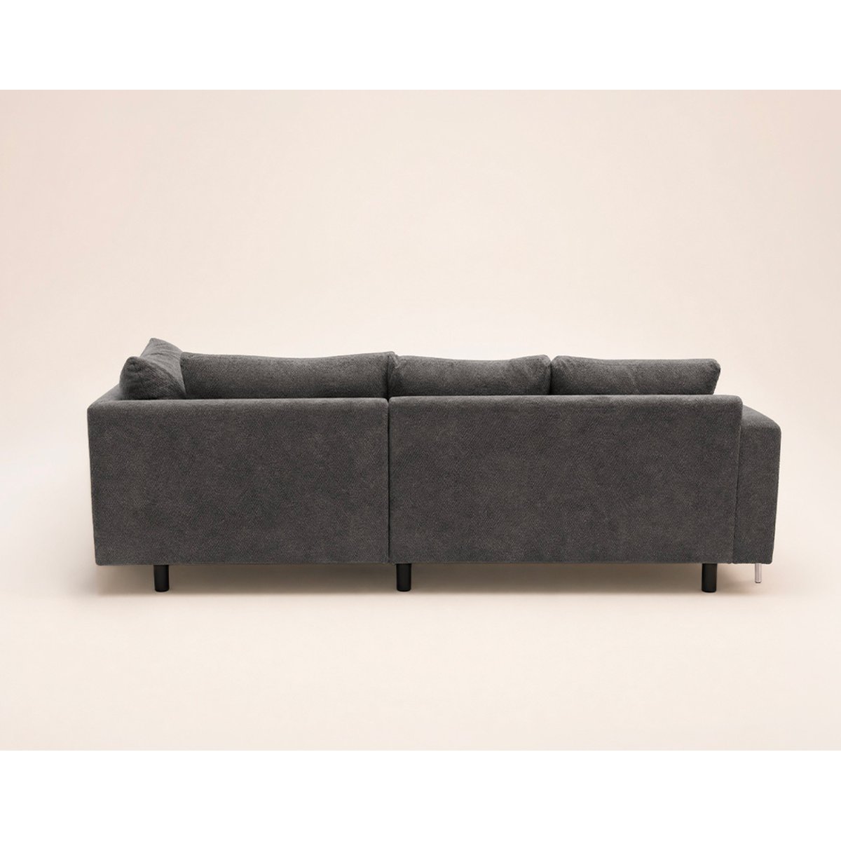 Canapé d'Angle droit 4 places - GABIN gris, BEST MOBILIER