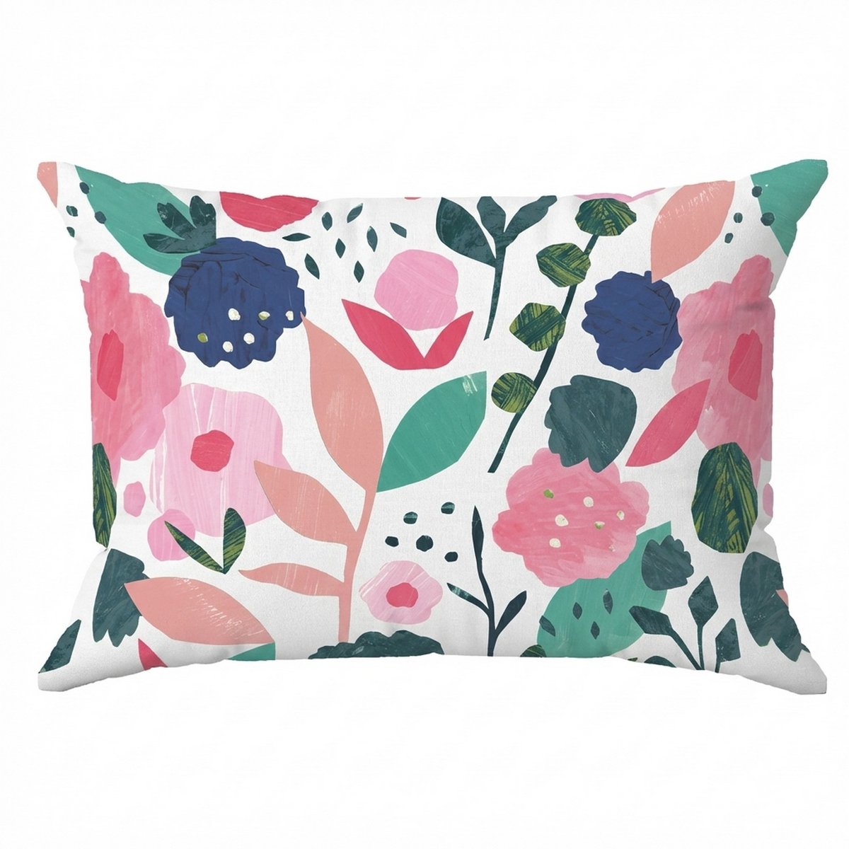 Parure de lit en Percale de Coton Floral Collage - KATE MERRITT blanc, EDEN
